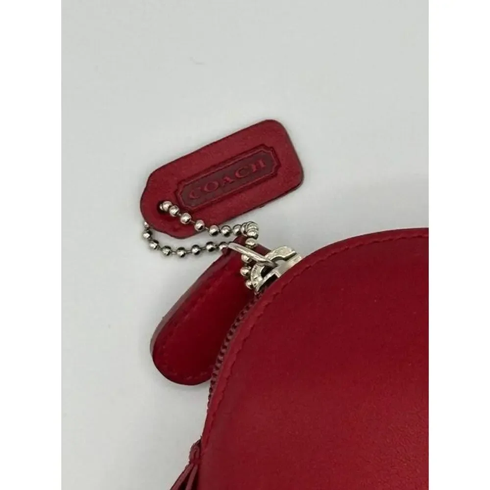 Coach Red Dome Cosmetic Case / Travel Pouch MINT